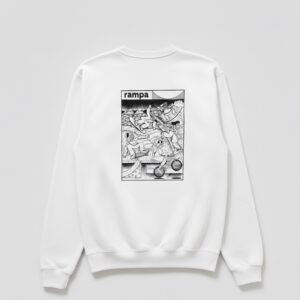 Alternative view of After x Rampa x Erol Limited Edition sweatshirt (white)